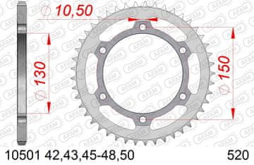 Stražnji lančanik Steel za lanac 520 kod 10501-46