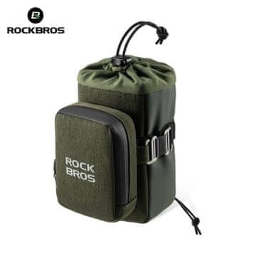 ROCKBROS 30130090 zelena 2-u-1 torba za bicikl s podesivim elastičnim remenom