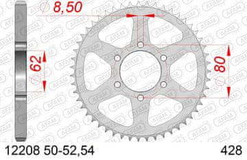 Stražnji lančanik Steel za lanac 428 kod 12208-52