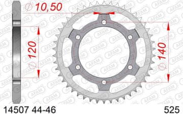Stražnji lančanik Steel za lanac 525 kod 14507-45