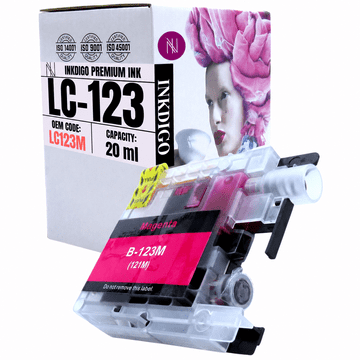 Tinta Inkdigo LC123XLM kompatibilna s Brother DCP-J132W MFC-J245 DCP-J4110DW TÜV certificirano