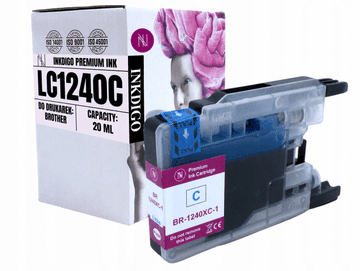 Tinta Inkdigo LC1240XLC kompatibilna s Brother DCP-J525W MFC-J430W TÜV certificirano