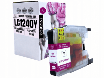 Tinta Inkdigo LC1240XLY kompatibilna s Brother DCP-J525W MFC-J430W TÜV certificirano