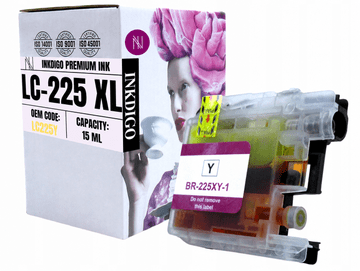 Tinta Inkdigo LC225XLY kompatibilna s Brother DCP-J4120DW MFC-J4420DW TÜV certificirano