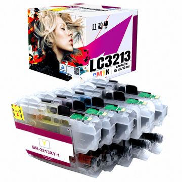 Tinta Inkdigo LC3213 kompatibilna s Brother DCP-J572DW MFC-J491DW DCP-J772DW TÜV certificirano