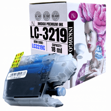 Tinta Inkdigo LC3219XLC kompatibilna s Brother MFC-J5330DW MFC-J6530DW TÜV certificirana