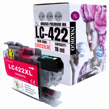 Tinta Inkdigo LC422XLM kompatibilna s Brother MFC-J5340DW MFC-J6540DW TÜV certificirana