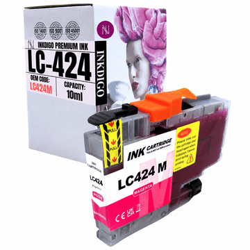 Tinta Inkdigo LC424M kompatibilna s Brother DCP-J1200DW DCP-J1200W TÜV certificirana
