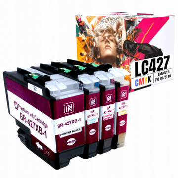 Tinta Inkdigo LC427XL kompatibilna s Brother HL-J6010DW MFC-J5955 TÜV certificirano