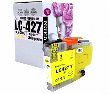 Tinta Inkdigo LC427XLY kompatibilna s Brother HL-J6010DW MFC-J5955 TÜV certificirana