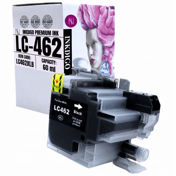 Tinta Inkdigo LC462BK kompatibilna s Brother MFC-J2340DW MFC-J3540DW TÜV certificirana