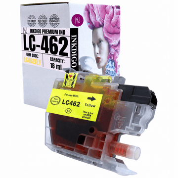 Tinta Inkdigo LC462Y kompatibilna s Brother MFC-J2340DW MFC-J3540DW TÜV certificirano