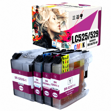 Tinta Inkdigo LC525/529 kompatibilna s Brother DCP-J100 MFC-J200 DCP-J105 TÜV certificirano