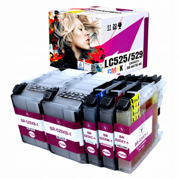 Tinta Inkdigo LC525/529 kompatibilna s Brother DCP-J100 MFC-J200 DCP-J105 TÜV certificirano