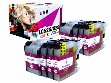 Tinta Inkdigo LC525/529 kompatibilna s Brother DCP-J100 MFC-J200 DCP-J105 TÜV certificirano