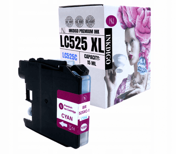 Tinta Inkdigo LC525C kompatibilna s Brother DCP-J100 MFC-J200 DCP-J105 TÜV certificirano