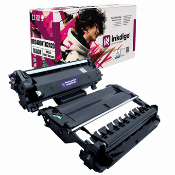 Inkdigo bubanj + toner DR2400 TN2420 kompatibilan s Brother DCP-L2510D TÜV certifikat