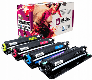 Inkdigo bubanj + toner DR243 TN247 kompatibilan s Brother DCP-L3510 HL-L3210 TÜV certifikat