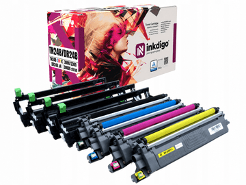 Inkdigo bubanj + toner DR248 TN248 kompatibilan s Brother DCP-L3515CDW TÜV certifikat