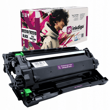 Inkdigo bubanj + toner DR2510 TN2510 kompatibilan s Brother MFC-L2860DWE TÜV certifikat