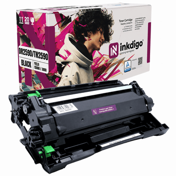 Inkdigo bubanj + toner DR2590 TN2590 kompatibilan s Brother HL-L2442DW TÜV certifikatom