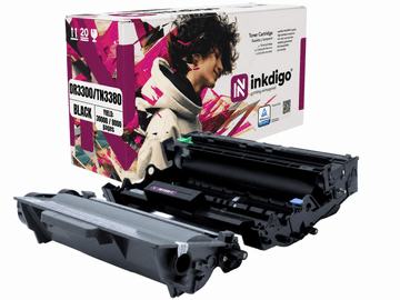 Inkdigo bubanj + toner TN3380 DR3300 kompatibilan s Brother DCP-8110DN HL-5450 TÜV certifikat