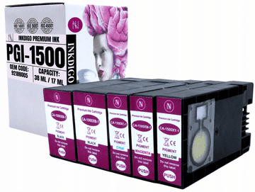 Tinta Inkdigo PGI1500 kompatibilna s Canon Maxify MB2050 MB2155 MB2350 i TÜV certifikatom