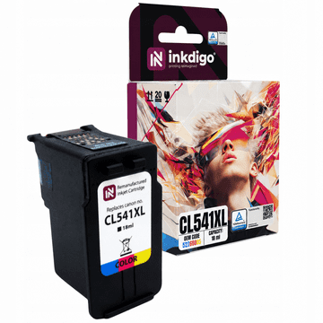 Tinta Inkdigo CL541 kompatibilna s Canon Pixma GM2050 MG2140 MX370 TS5140, TÜV certifikat