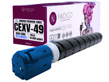 Toner Inkdigo CEXV49C kompatibilan s Canon ImagerunnerAdvanceC3320, TÜV certifikat