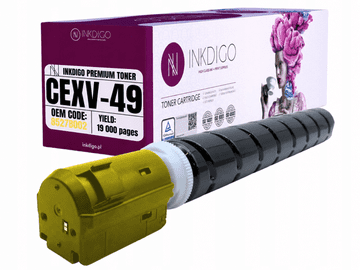 Inkdigo CEXV49Y toner kompatibilan s Canon ImagerunnerAdvanceC3320, TÜV certifikat
