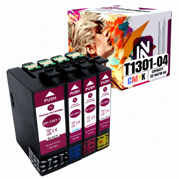 Tinta Inkdigo T1301-T1304 kompatibilna s Epson Stylus BX925FWD WorkForce 525, TÜV certifikat