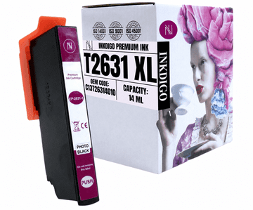 Tinta Inkdigo T2631 kompatibilna s Epson Expression Premium XP-510 XP-620, TÜV certifikat