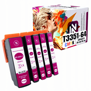 Tinta Inkdigo T3351-T3364 kompatibilna s Epson Expression Premium XP-530, certificirana od strane TÜV-a