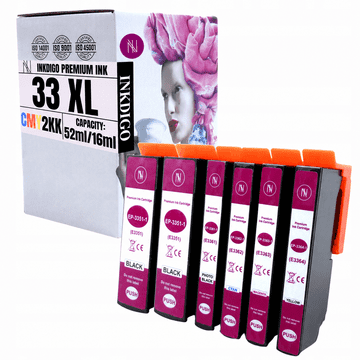 Tinta Inkdigo T3351-T3364 kompatibilna s Epson Expression Premium XP-530, certificirana od strane TÜV-a