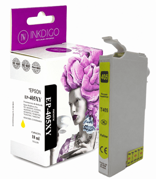 Tinta Inkdigo 405XL Y kompatibilna s Epson WorkForce EC-C7000 WF-7310DTW, TÜV certifikat