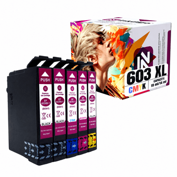 Tinta Inkdigo 603XL kompatibilna s Epson WorkForce WF-2870DWF 2810DWF, TÜV certifikat