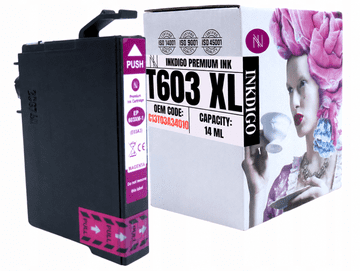 Tinta Inkdigo 603XL M kompatibilna s Epson WorkForce WF-2870DWF 2810DWF, TÜV certifikat