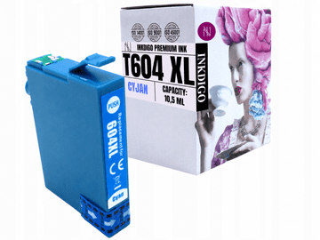 Tinta Inkdigo 604XL C kompatibilna s Epson Expression Home XP-2200 XP-3205, TÜV certifikat