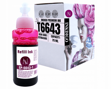 Tinta Inkdigo T6643 kompatibilna s Epson EcoTank ET2550 ITSL3050 L100 L100 TÜV certificirano