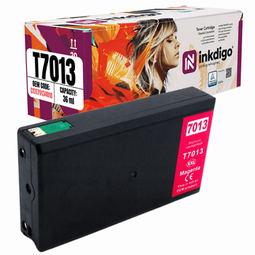Tinta Inkdigo T7013 kompatibilna s Epson WorkForce Pro WP4015DN WP4530, TÜV certifikat