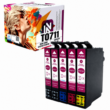 Inkdigo tinta T0711-T0714 kompatibilna s Epson Stylus D120 DX4000 SX600FW TÜV certificirana