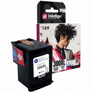 Tinta Inkdigo 300XL kompatibilna s HP DeskJet D1658 Envy 100e-All-in-One pisačem, TÜV certifikat