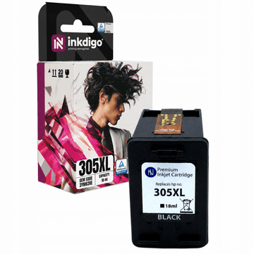 Tinta Inkdigo 305XL kompatibilna s HP DeskJet 2320 Plus4100 2722e Envy 6010, TÜV certifikat