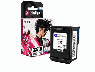 Tinta Inkdigo 337 XL kompatibilna s HP DeskJet 5940 D4155 OfficeJet 6310, TÜV certifikat