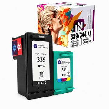 Inkdigo tinta 339 XL 344 XL kompatibilna s HP DeskJet 5740 OfficeJet 6205 TÜV certificirana