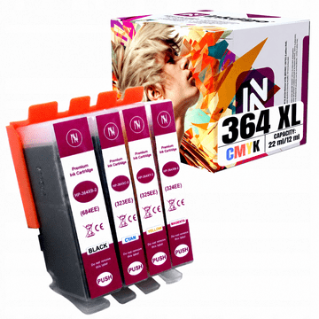 Tinta Inkdigo 364 XL kompatibilna s HP DeskJet 3070A D5445 OfficeJet 4610, TÜV certifikat