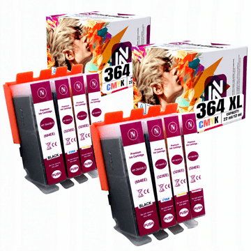 Tinta Inkdigo 364 XL kompatibilna s HP DeskJet 3070A D5445 OfficeJet 4610, TÜV certifikat