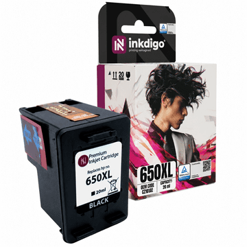 Tinta Inkdigo 650 XL kompatibilna s HP DeskJet 1515 InkAdvantage1515 TÜV certifikatom