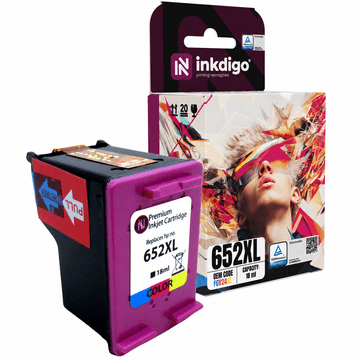 Tinta Inkdigo 652 XL kompatibilna s HP DeskJet 3635 InkAdvantage 1115 3775 TÜV certifikatom