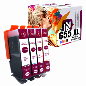 Tinta Inkdigo 655 XL kompatibilna s HP DeskJet InkAdvantage3525 TÜV certifikatom